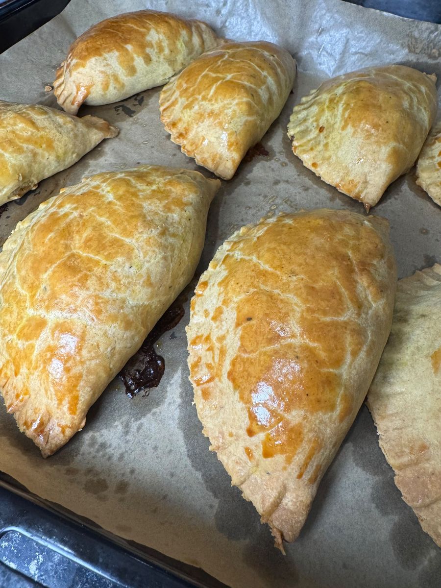 Freshly baked meat pies